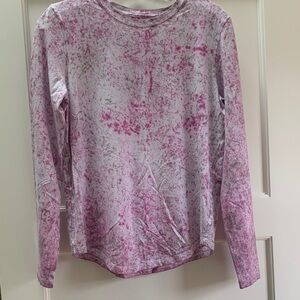lululemon athletica Pink and Gray Long Sleeve Tee